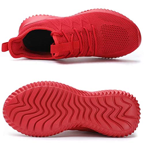 Image of Womens Ladies Walking Running Shoes Slip On Lightweight Casual Tennis Sneakers Girls Kids Zapatos de Mujer White