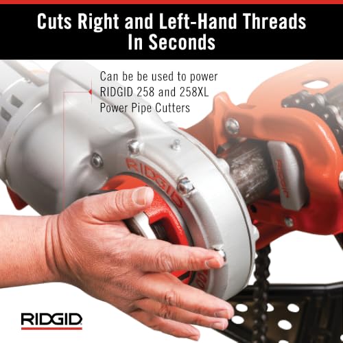 RIDGID 41935 Model 700 Hand-Held 120-Volt Power Drive Pipe Threader, Compatible with RIDGID 12-R, 00-R, 00-RB, and 11-R Die Heads, Silver by RIDGID - Image 4