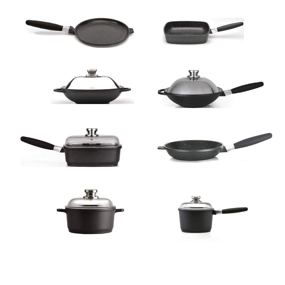 EurocastBergHOFF Ceramic and Titanium Cooking Surface Lightweight Cast Construction Detachable Handle