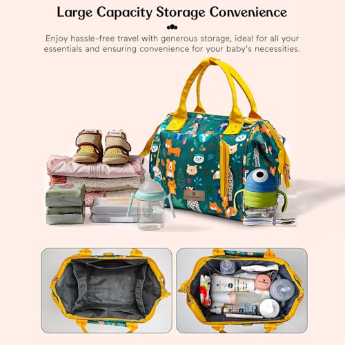 Image of StarAndDaisy Diaper Bag /Diaper Bags for Mom with Light Weight and Potable Design /Multi Compartments, Waterproof Baby Bag with Ultra Soft Fabric.