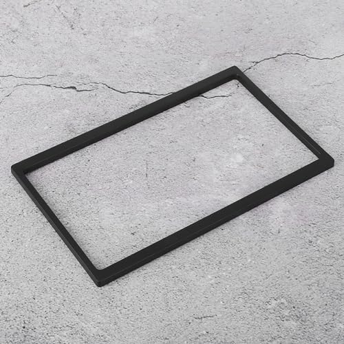 POCREATION Double Din 7 Inch Car Stereo Frame Trim 2 Din 7in Car Stereo Frame Radio Fascia Dash Mount with HighStrength Plastic for 178x102mm Universal Fitment
