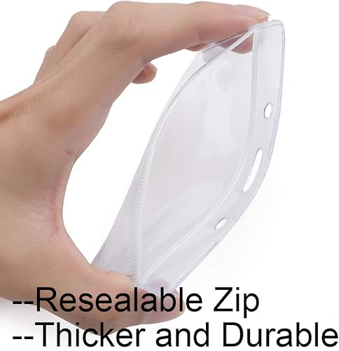 Miniatura 4 de Muka 50 tarjeteros verticales de vacunación de 4 x 6 pulgadas, protector de tarjeta de vacunación de plástico de vinilo transparente, vertical de 4