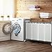 ROMOON Laundry Hamper Sorter Cart: 4-Section Organizer with Heavy-Duty Lockable Wheels and Removable Bags | 172L Rolling Laundry Basket for Dirty Clothes in Laundry Room or Small Spaces (Gray)