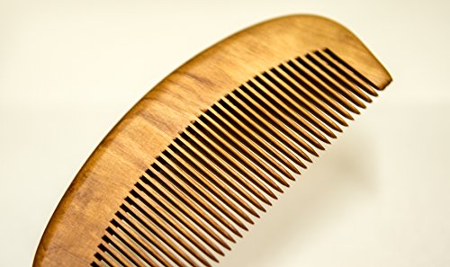 Peine Natural de Madera de Durazno Mediano miniatura 3