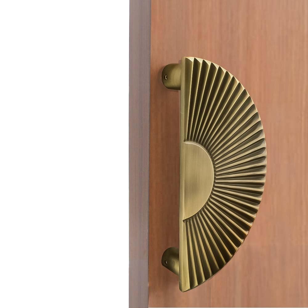 VOLO Main Door Handle/Door Handles for Main Door/Glass Door Handle/Pull Handles, for Home/Office/Hotels(Model- S-615) (Pack of 1 Set) (96 MM, Antique Brass)