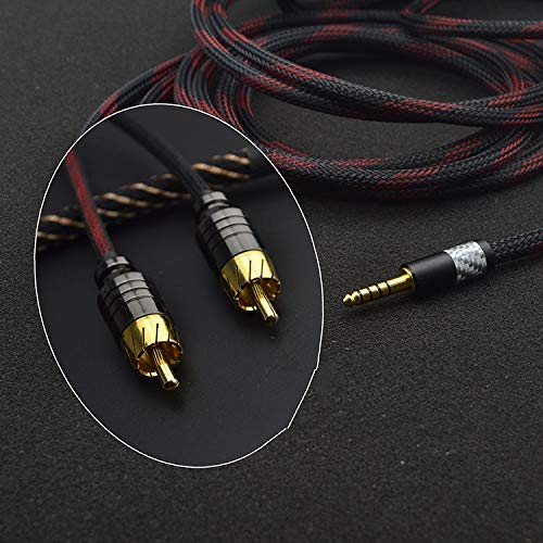 Amazon | Yodonami 4.4mm5ピン-RCAオス×2 変換ケーブル RCAケーブル