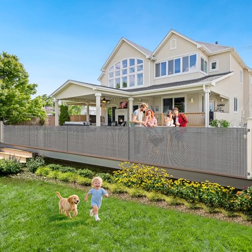 Reinforced 200 Inch Extra Long Baby Gate For Large Opening to Prevent Crawling Under, 16 ft Retractable Dog Gate for Doorway Extra Wide,...