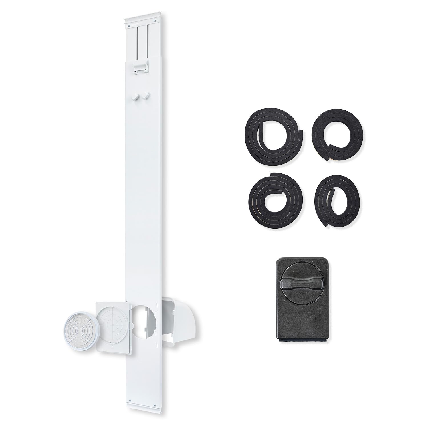 Amazon.co.jp: [山善] 窓用ダクトパネル テラス窓用 窓枠高さ155から