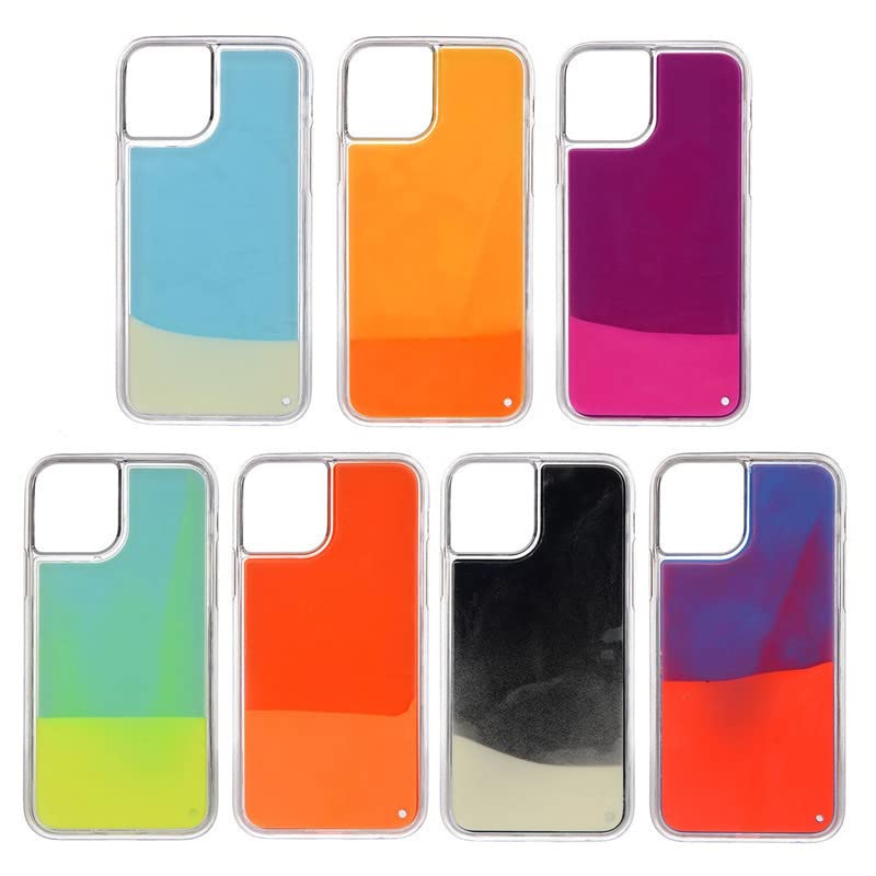 Case For Iphone 12 Pro Max Liquid Quicksand Glow Fluorescent