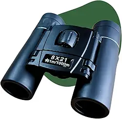Binóculo Profissional Longo Alcance 8x21 Alta Nitidez Ajuste Dioptria Foco Regulável Acabamento Emborrachado