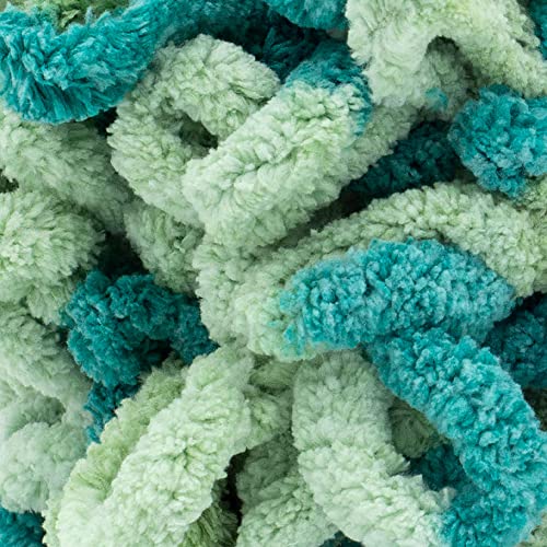 Image of Lion Brand Yarn Off The Hook Yarn for Knitting and Crocheting, Emerald, 1 Pack