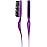 Frienda 2 Pieces Teasing Hair Brush Boar Bristle Brush Comb for Women Salon Boar Nylon Bristle Beauty Styling Slick Back Backcombing Tool(Purple)