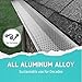 Gutter Guard 6 Inch - 25 Pack (Total 100Ft, Mill Finish) Premium Heavy-Duty Aluminum Leaf Guards | Fits 6 Inch Gutters, DIY Easy Install, Home Gutter Screen & Cover System