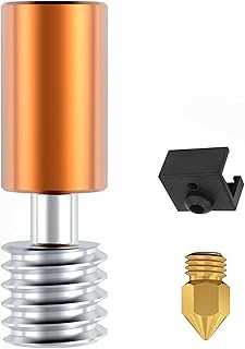 Creality Official Sprite Extruder Pro Upgrade Throat Tube, Copper+ Titanium Alloy 400℃ Bimetal Heatbreak for Creality Ender 3 S1,Ender 3 S1 Pro, 3D Printer with Sprite Extruder Installed