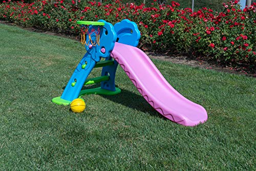 Scivolo in plastica colorato Albero con canestro