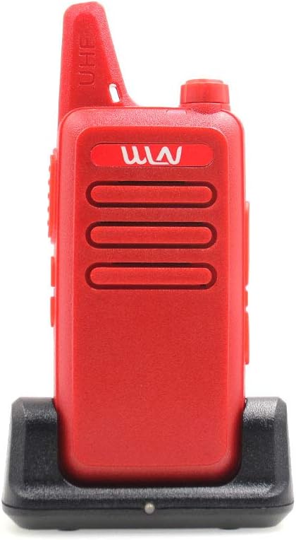 Mini Hand-held 2 Way Radio WLN KD-C1 Portable Walkie Talkie UHF400-470MHz Red Color+ Desktop Charger