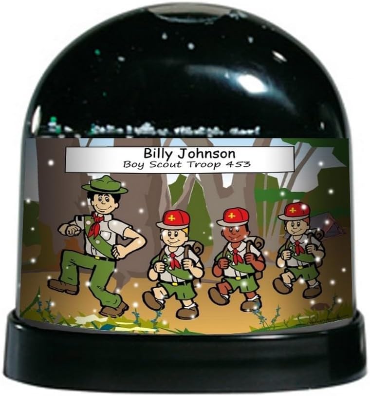 PrintedPerfection.com Personalized Boy Scout Snow Globe Gift