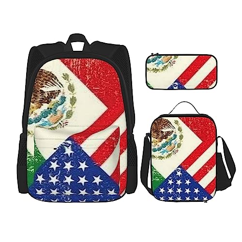 Sac à dos drapeau américain mexicain lot de 3 pour éviter le manque de place et de bagages