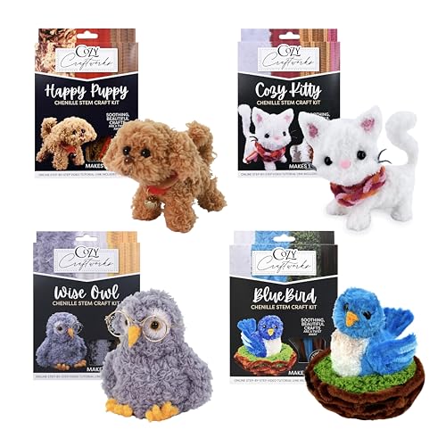 WeVeel Cozy Craftworks Chenille Stem Animal Craft...