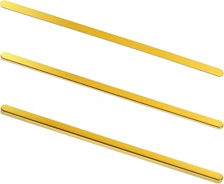 3 PCS Guitar Brass Height Saddle 72x2.8mm Guitar Nut Shims Heightening Gasket Adjusting Three Thicknesses of 0.5/1.0/2.0mm Luthier Tool Electric Guitars Replacement Parts