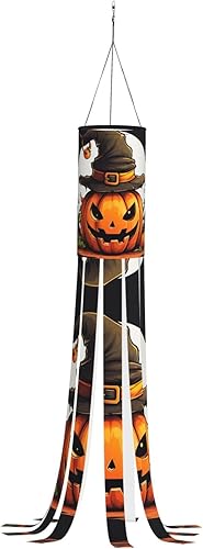 SSIMOO Linda calabaza de Halloween para colgar en exteriores, patio, césped, jardín, fiesta, decoración para colgar disponible en Yaxa Peru