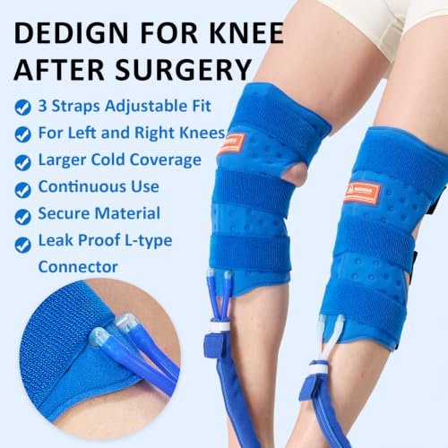 Image of Cold Therapy Machine for Knees After Surgery with Two Knee-Specific Pad
