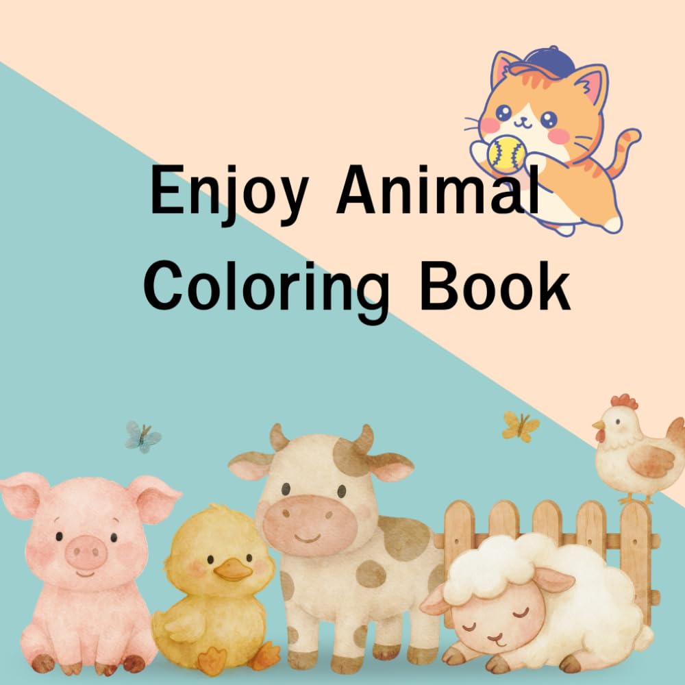 Enjoy Animal Coloring Book: Creative Coloring Fun for All Ages