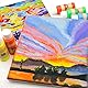 Artecho Acrylfarben Set 24x59 ml, Acrylic Paint Set, Wasserfest und Lichtecht, Schnell Trocknend, ideal für Leinwand, Papier und Stoffe.