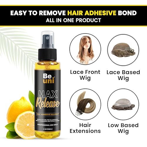 Image of Max Release C22 Remover Wig Glue Remover Spray - Fast Acting Adhesive Remover for Hair Patch & Wigs | Citrus Based, Skin Friendly Formula (Pack of 1, 118ml)
