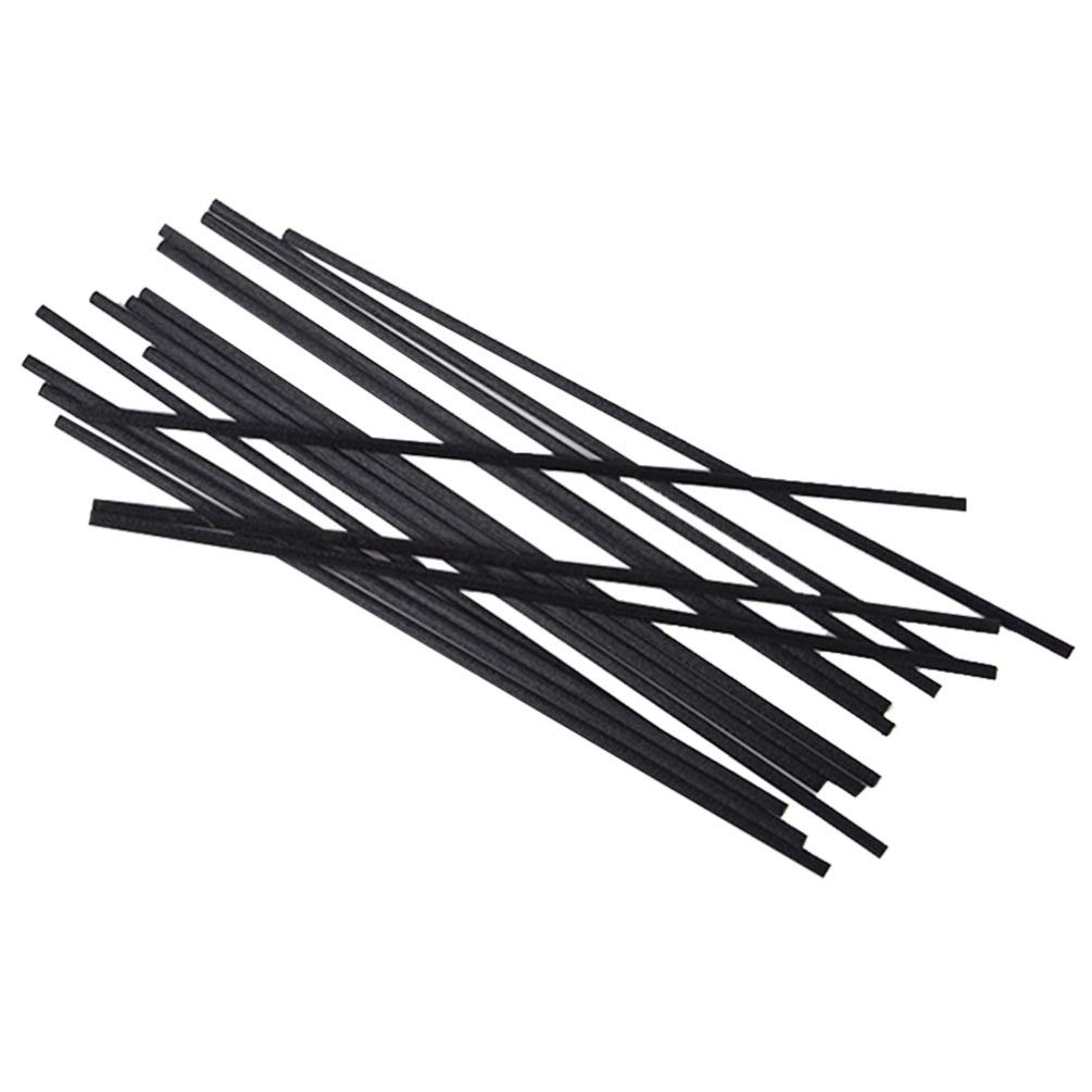 50pcs Replacement Refill Sticks Black Fiber Sticks Duffuser Fiber Stick Aroma Diffuser Rod Aroma Duffuser Rod Diffuser Refills Home Diffusers Diffuser Sticks Rod Reed Bamboo Rattan