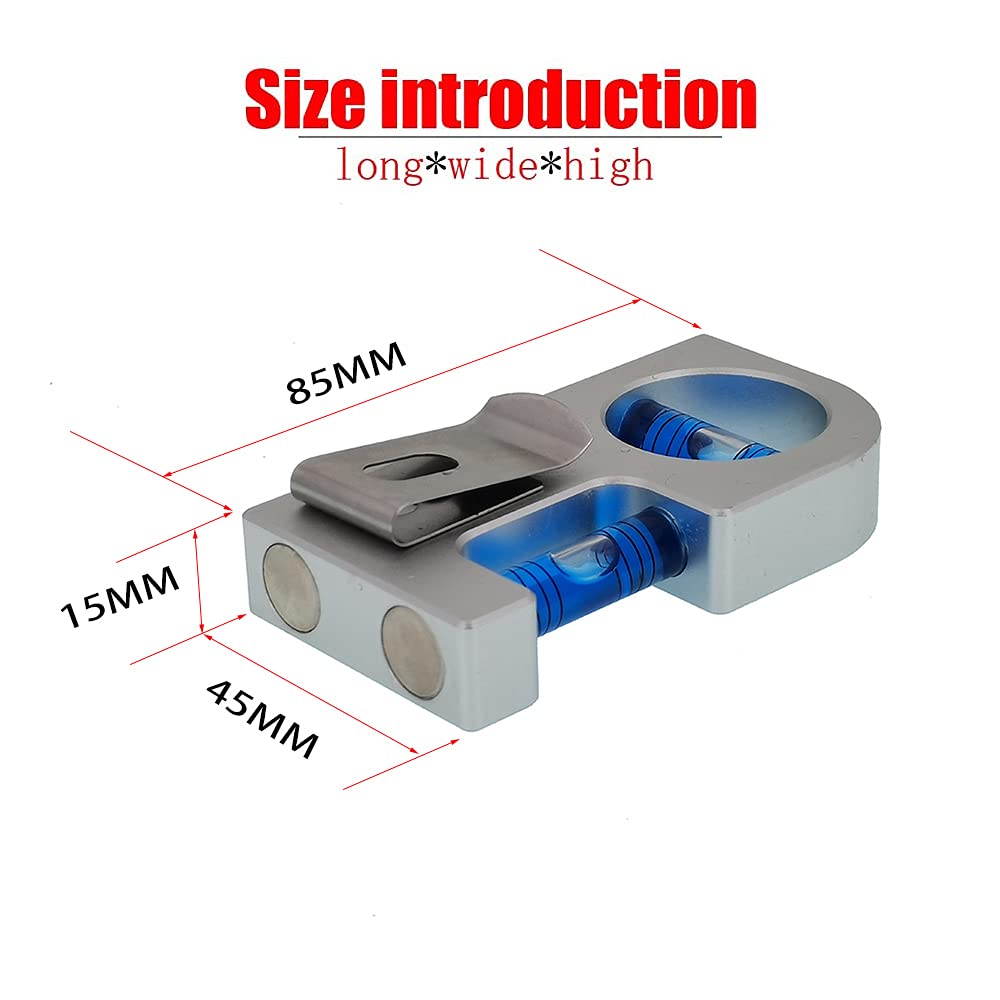 Mini Level Ruler - Portable Aluminum Level -5