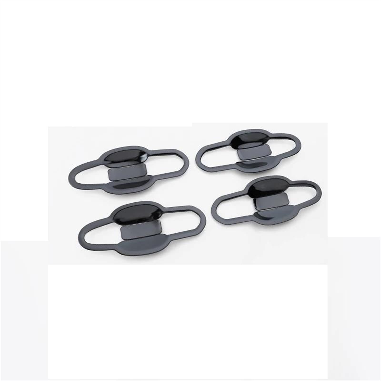 SLIMES 4/8 Pieces Car Electroplating Exterior Door Handle Strip Cover W/Smart Keyhole for Toyota RAV4 2019-2023 RAV 4 XA50 Protection(Black 2)