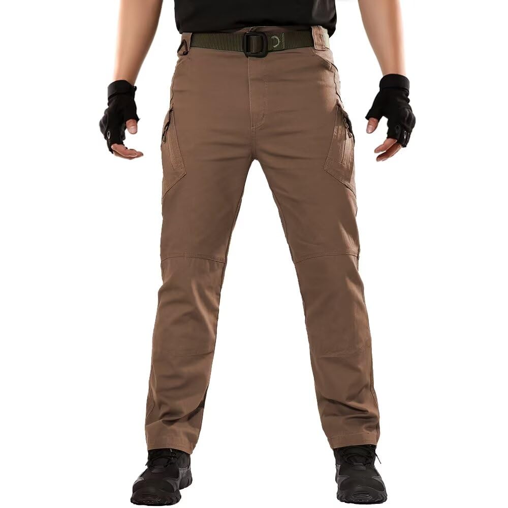 Pantaloni da Lavoro Goodoi per Uomo Pantaloni Cargo da Uomo in Cotone Pantaloni da Combattimento da Uomo Pantaloni da Esterno Militari per Campeggio Escursionismo Passeggiate