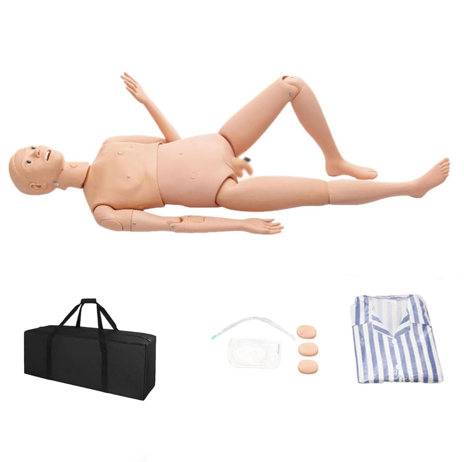 Mannequin De Formation en Soins Infirmiers,Mannequin Humain De Démonstration Grandeur Nature De 66 Pouces pour La Formation en Soins Infirmiers,Modèle Pédagogique Multifonctionnel,-2