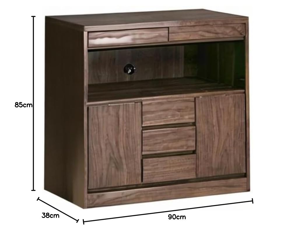 Amazon｜FAX台 ファックス台 電話台 TEL台 幅90cm 木製 ウォールナット