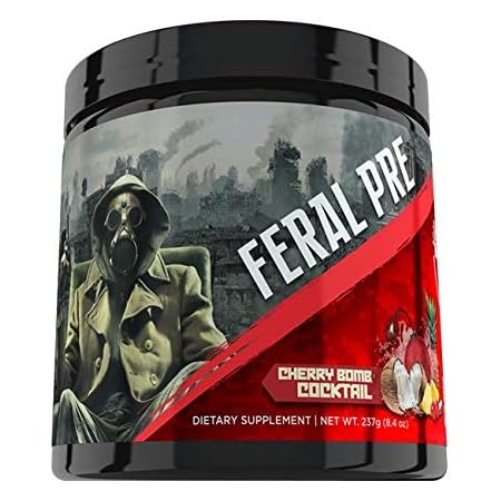 Amazon Com Apocalypse Labz Feral Pre Pre Workout Powder Supplement Energy Drink Powder Pre Workout With Creatine Beta Alanine Betaine Agmatine Sulfate Caffeine Pre Workout Powder Cherry Bomb Cocktail Health