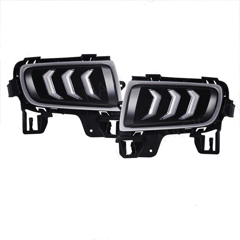 Luces circulación Diurna LED Luces diurnas LED (DRL) para Mazda 6 (2005-2009): faros antiniebla, intermitentes, luz blanca, amarilla y azul. Accesorios para coche, 12 V Conjunto luces antiniebla LED