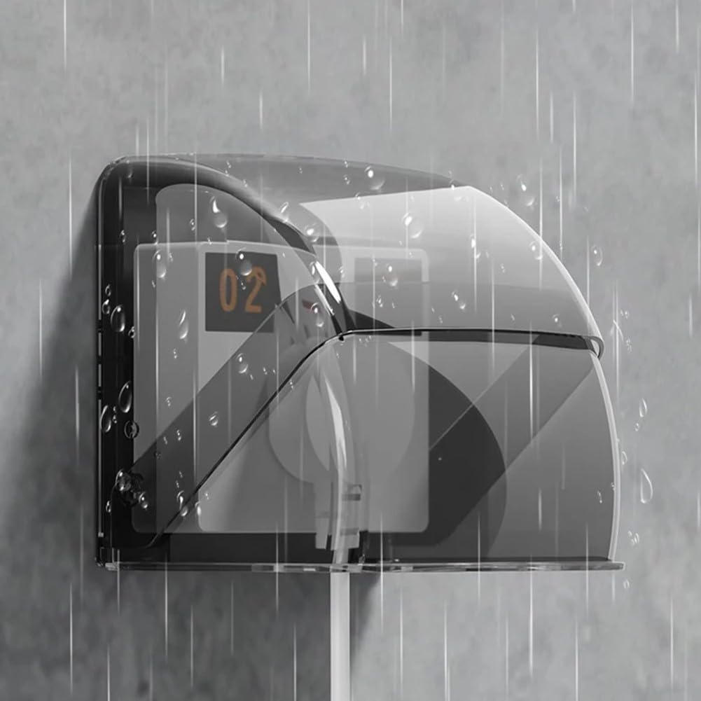 Boîte de prise étanche de type 86 avec housse de protection contre la pluie fabriquée en matériau PC durable (blanc)