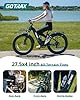 Gotrax R8 Electric Bike 26"*4 Fat Tire Bike, 850W Peak Motor Mountain Ebike, Up to 65 Miles 20 Mph, Speed Sensor, Removable Battery, 7-Speed and Shock Absorber, Electric Commuter Bike for Adults #4