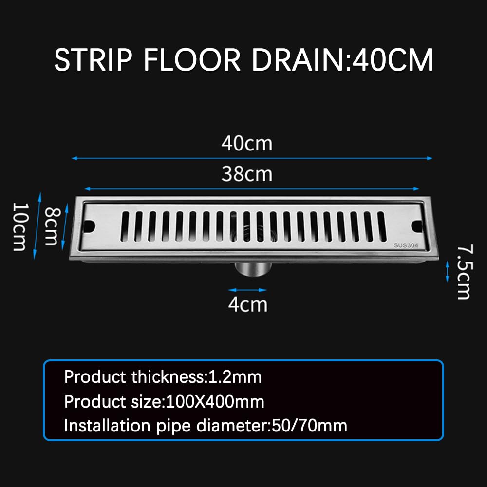 Drenaje de Piso 20-100cm Side Outlet Shower Drain