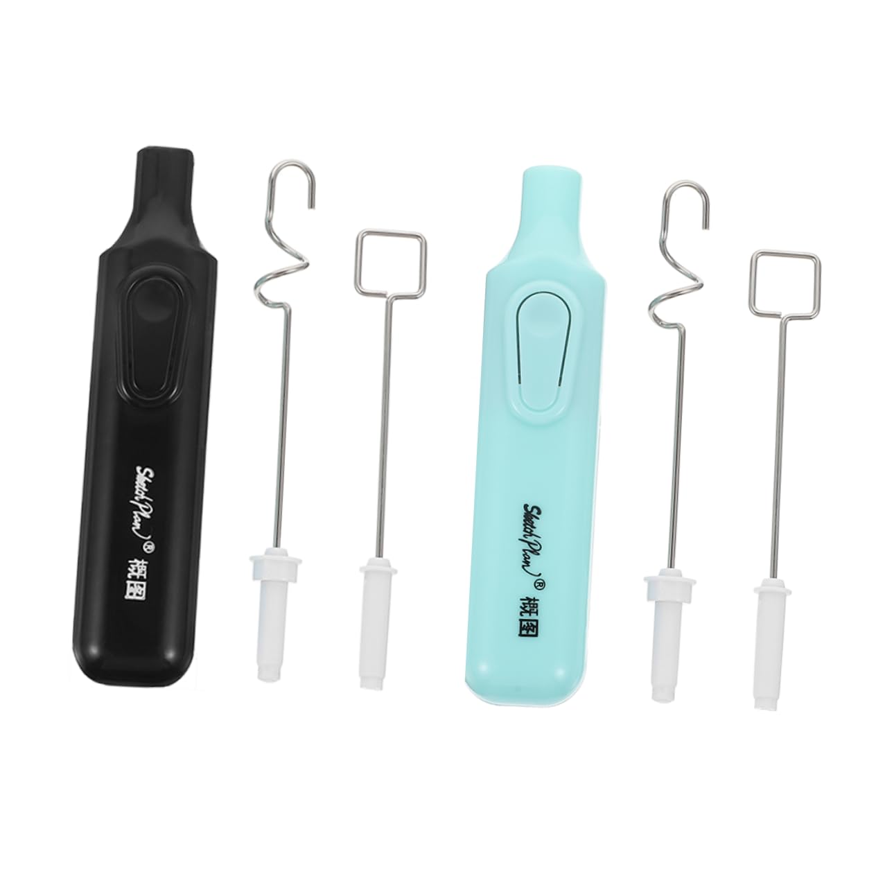 NUOBESTY 2 Sets Paint Shaker Electric Pigment Stirrer Pigment Agitator Mixer Mixing Gouache Stirrer Home Pigments Stirrer Pigments Fast Stir Pigment Blender Painting Color Blender Plastic