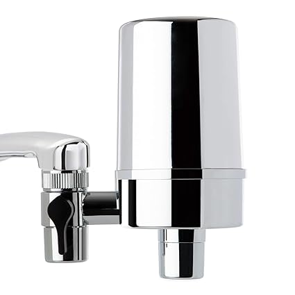 iSpring DF2-CHR Faucet Water Filter for Contaminants Removal in Kitchen, Bathroom, or RV Sink 500 Gallons Long Life, Chrome