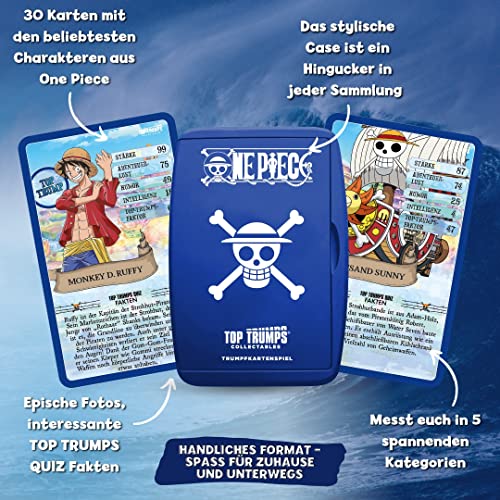 Top Trumps Collectables One Piece Kartenspiel für Kinder & Erwachsene - Fanartikel One Piece Edition Lernspiel - 2+ Spieler ab 12+ Jahre - Deutsch – Bild 3
