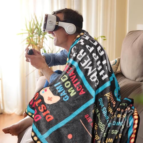 Gamer-Gifts-for-Teen-Kids-Gaming-Gifts-for-Gamer-Video-Game-Lover-Son-Teen-Boys-Birthday-Easter-Basket-for-Teen-Boys-Girls-Men-Father-Boyfriends-Husband-Sofa-Bedroom-Room-Decor-Gaming-Blanket-5060