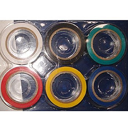 Fitas Isolantes Brasfort Coloridas jogo de 6 peças
