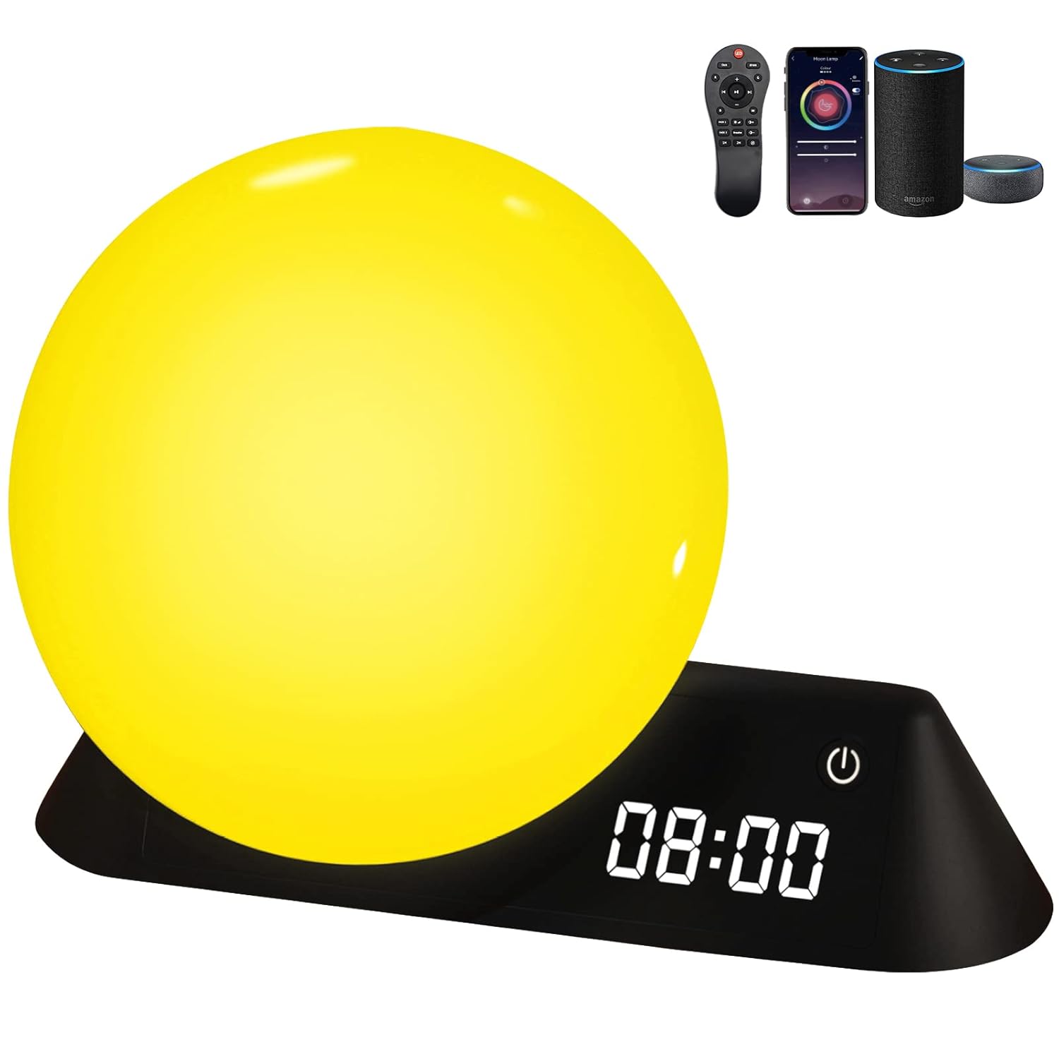 Buy Hitish Sunrise Alarm Clock, Smart Wake Up Light with Sunrise