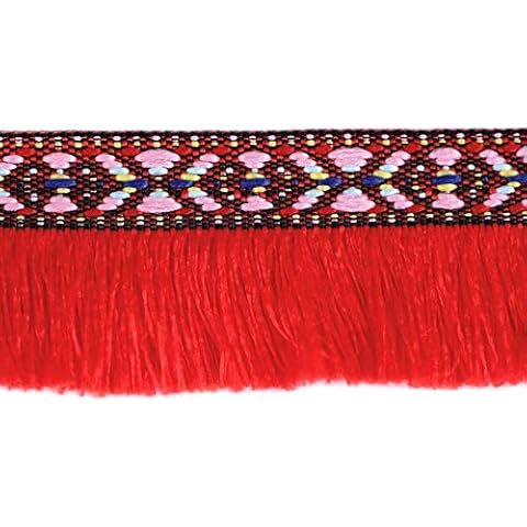 35 mm Indianer-Borte mit Fransen aus Polyester in bunten Farben und Ornamenten ) Cover