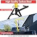 Hipicute Hydraulic Truck Crane 1000LBS Capacity, Heavy Duty 360° Swivel Hitch Mounted Crane with 3 Adjustable Boom Settings (500LB/750LB/1000LB) for Construction, Farming, Logging & Industrial Lifting