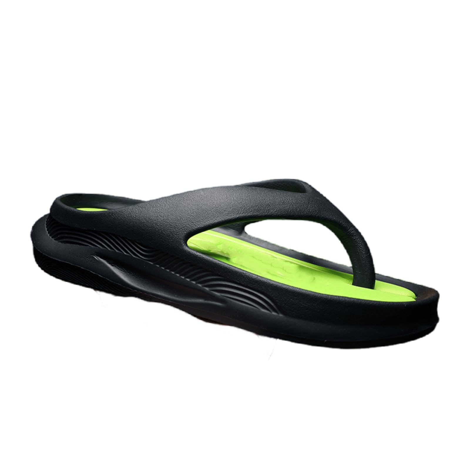 Infradito Gli Uomini Stampati Piattaforma Spessa Eva Flip Flops Anti-Scivolo Morbido Cuscinetto Estate Pantofole Bagno Interno All'aperto Sandali da Spiaggia-black-b-43-44
