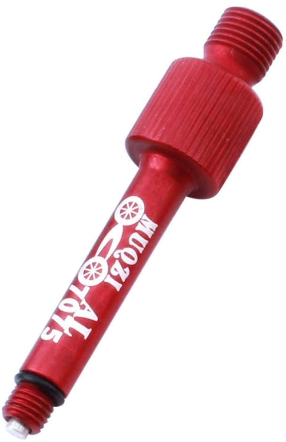 Solidny stop aluminium wydłużony tylny bukłak amortyzator pompka rowerowa zestaw dyszy do rowerów górskich wyścigowych (czerwony) trwały